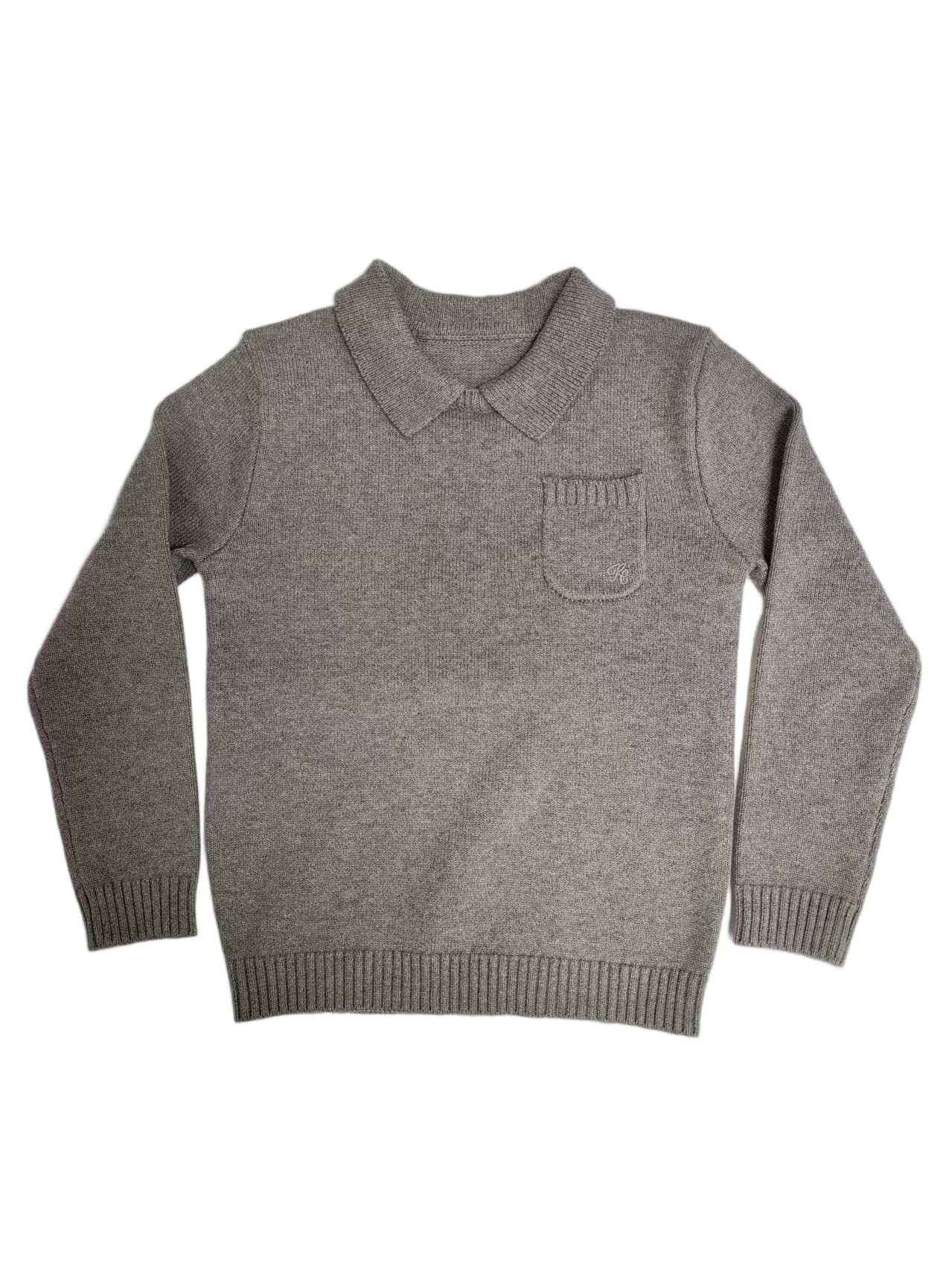 Franck Collar Sweater - Grey