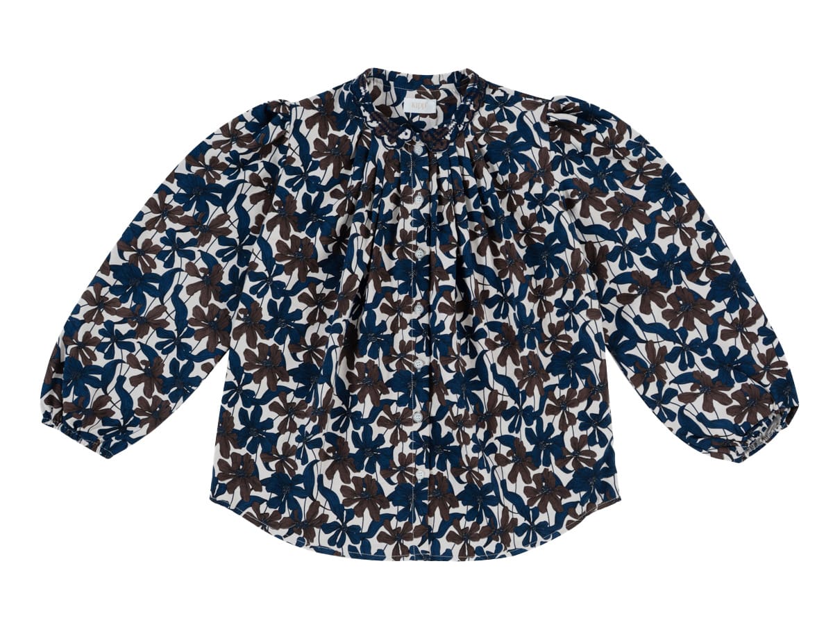 Nola Floral Shirt - Chocolate