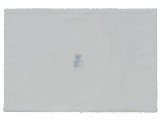 Petit Ours Pillow - Blue
