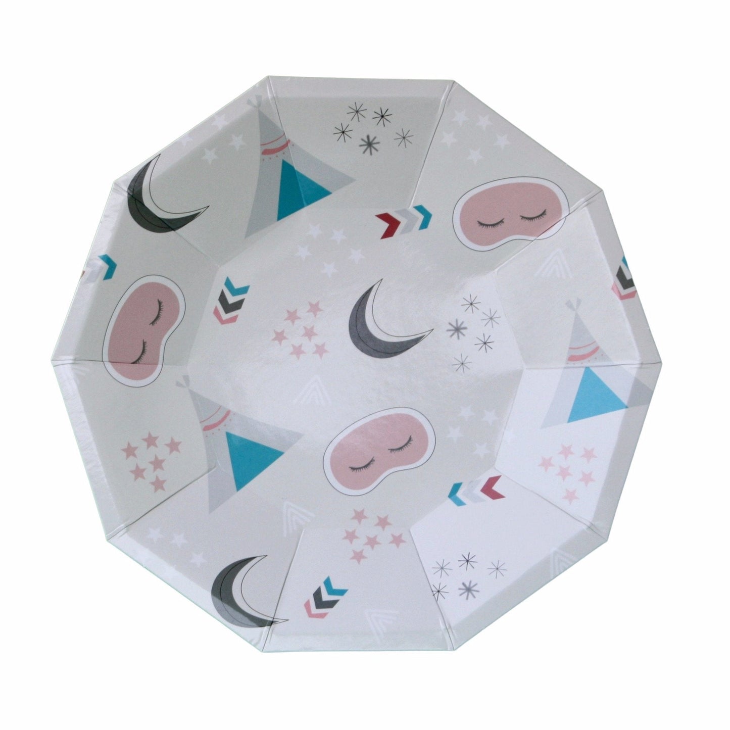 Sleepover Party Supplies Kit – Glamping Birthday | Plates, Cups, Napkins | Party in a Box