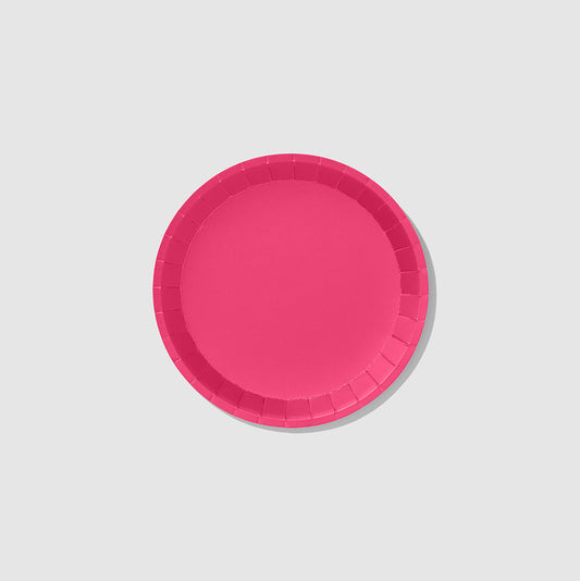 Hot Pink Classic Small Plates (10 per pack)