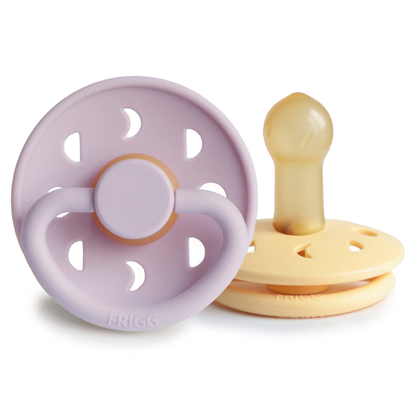 FRIGG Moon Natural Rubber Pacifier 2-Pack