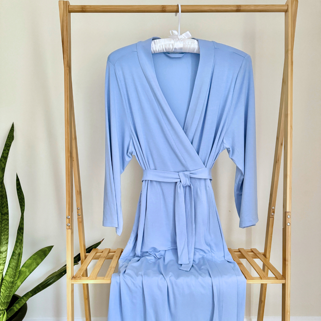 Mommy Robe - Solid Dusty Blue