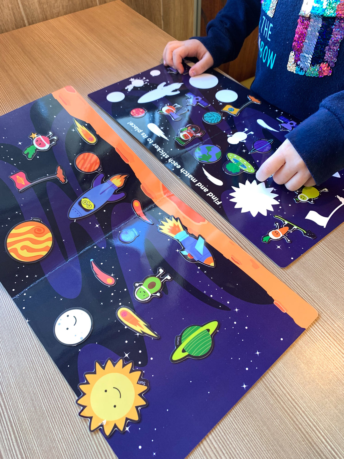 Avi's Adventures In Space Reusable Sticker Book + Marker Set (ages 3+)