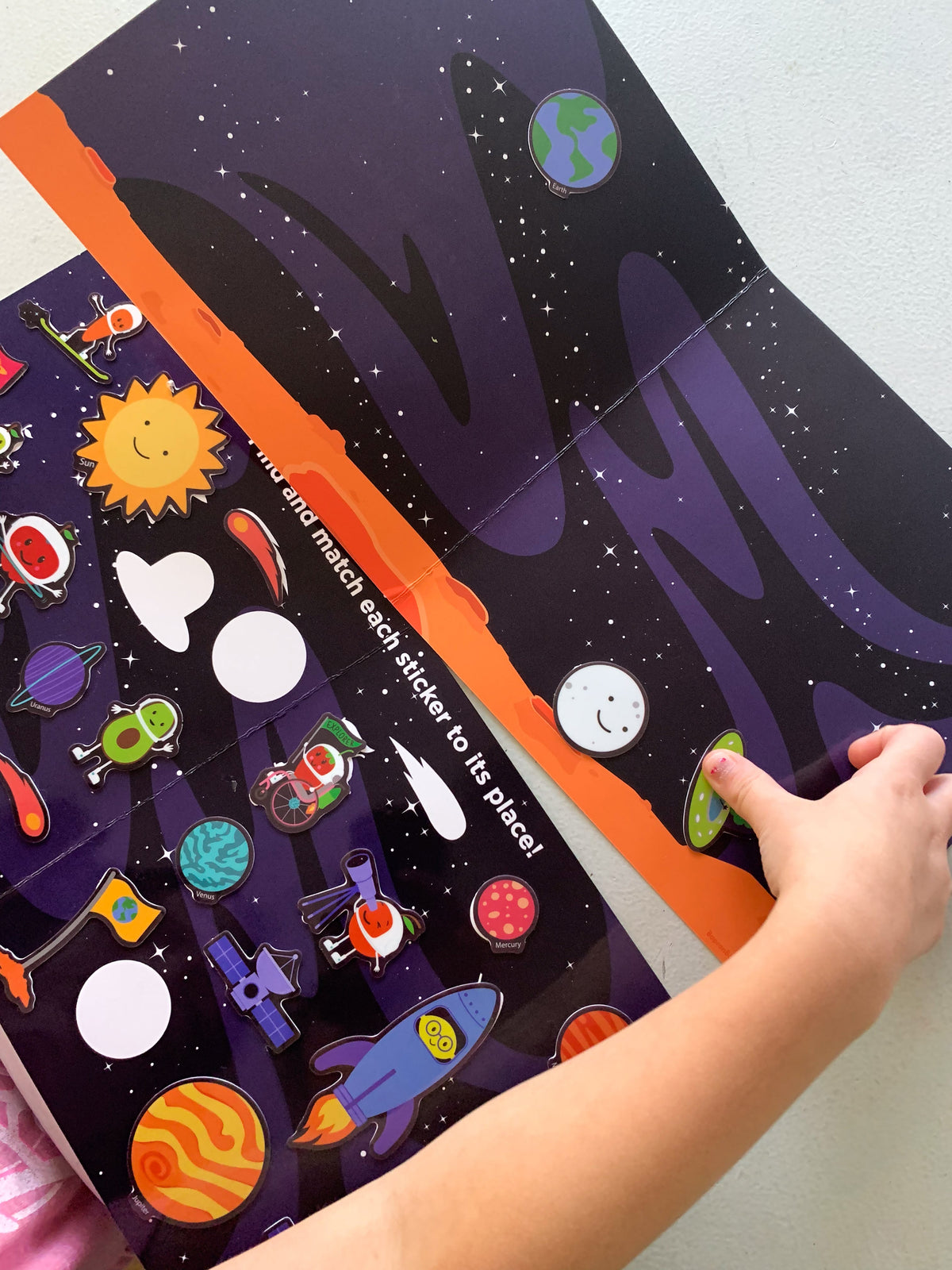 Avi's Adventures In Space Reusable Sticker Book + Marker Set (ages 3+)