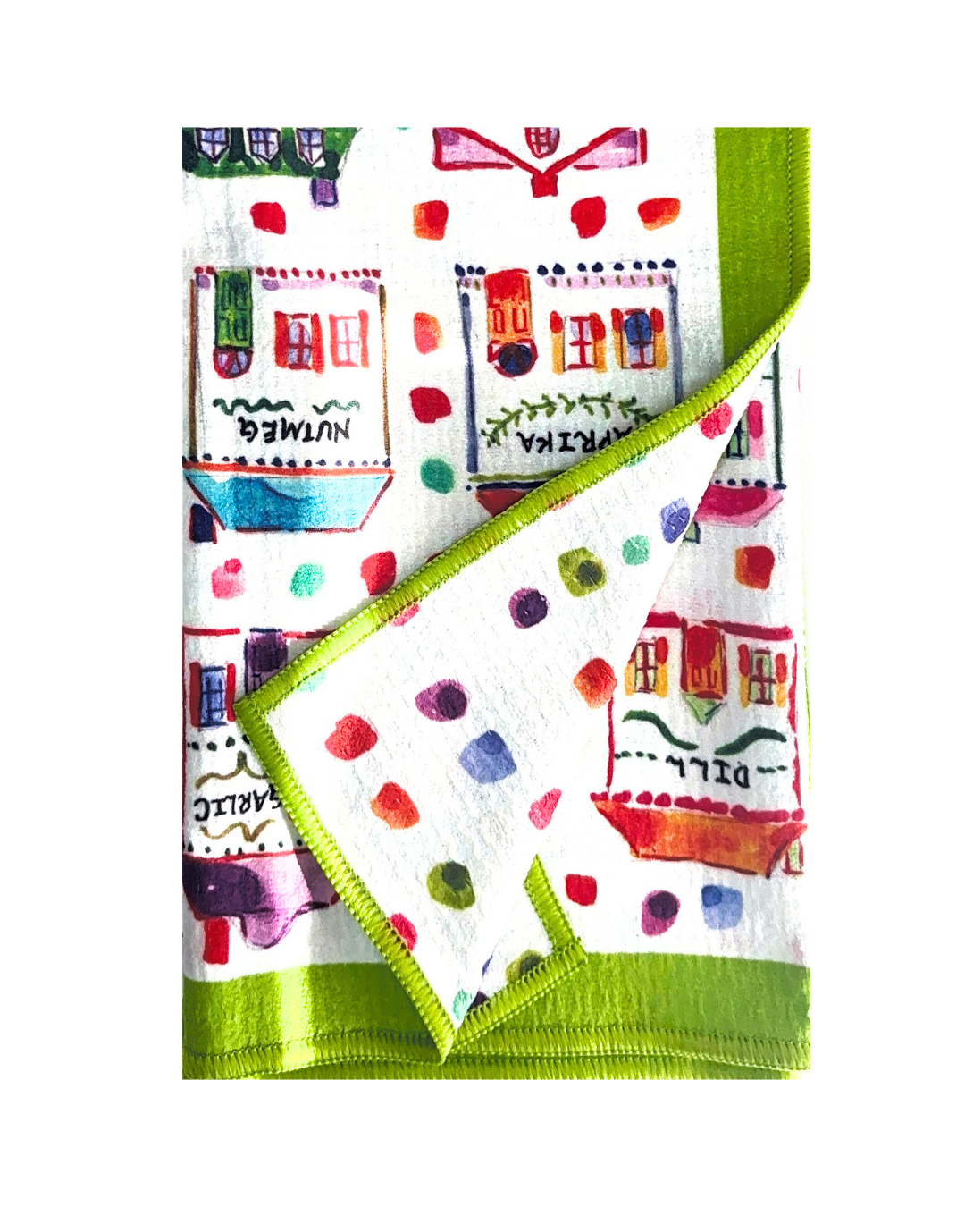 Spice Village Double-Sided Tea Towel