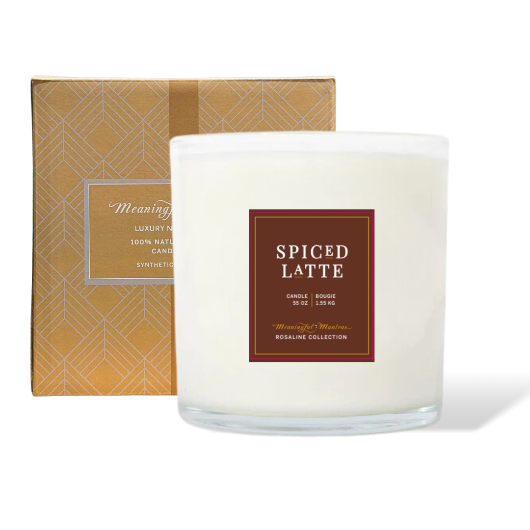 Spiced Latte Natural Candle 55oz Rosaline Collection