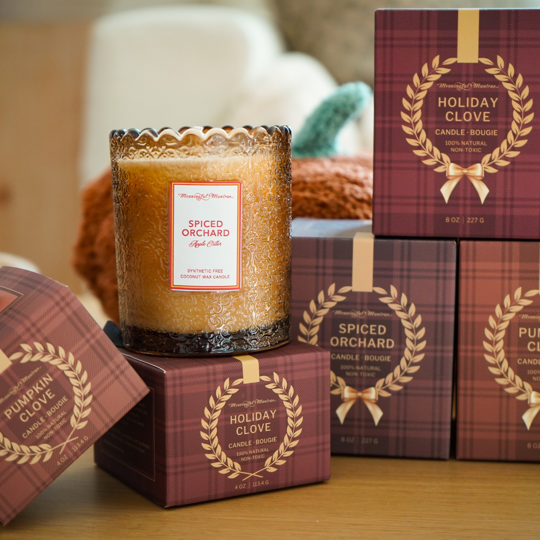 Spiced Orchard Apple Cider Natural Candle 8oz Kaia Collection