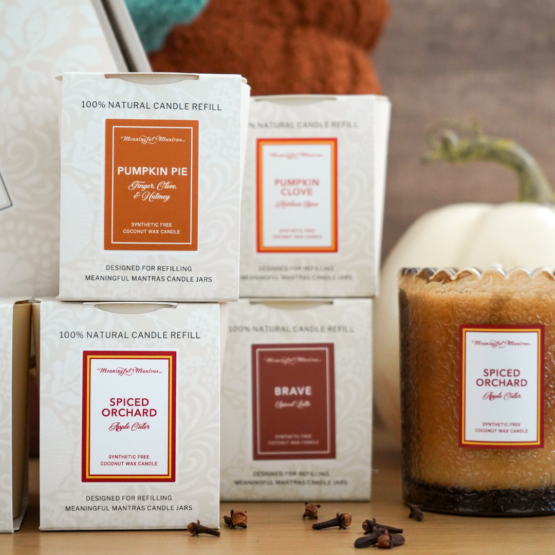 Spiced Orchard Apple Cider Natural Candle 8oz Kaia Collection Refill