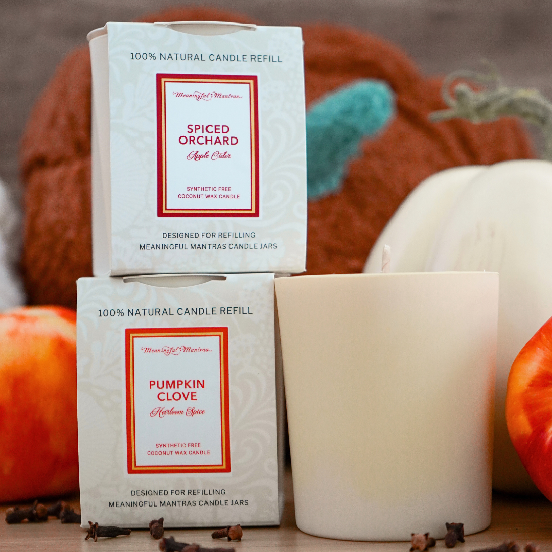 Spiced Orchard Apple Cider Natural Candle 8oz Kaia Collection Refill