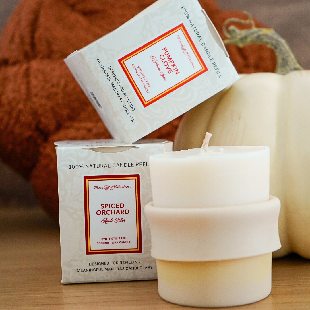 Spiced Orchard Apple Cider Natural Candle 8oz Kaia Collection Refill