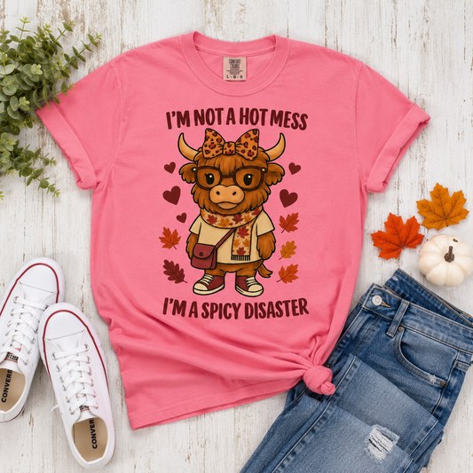 *Spicy Disaster Highland Cow Tee