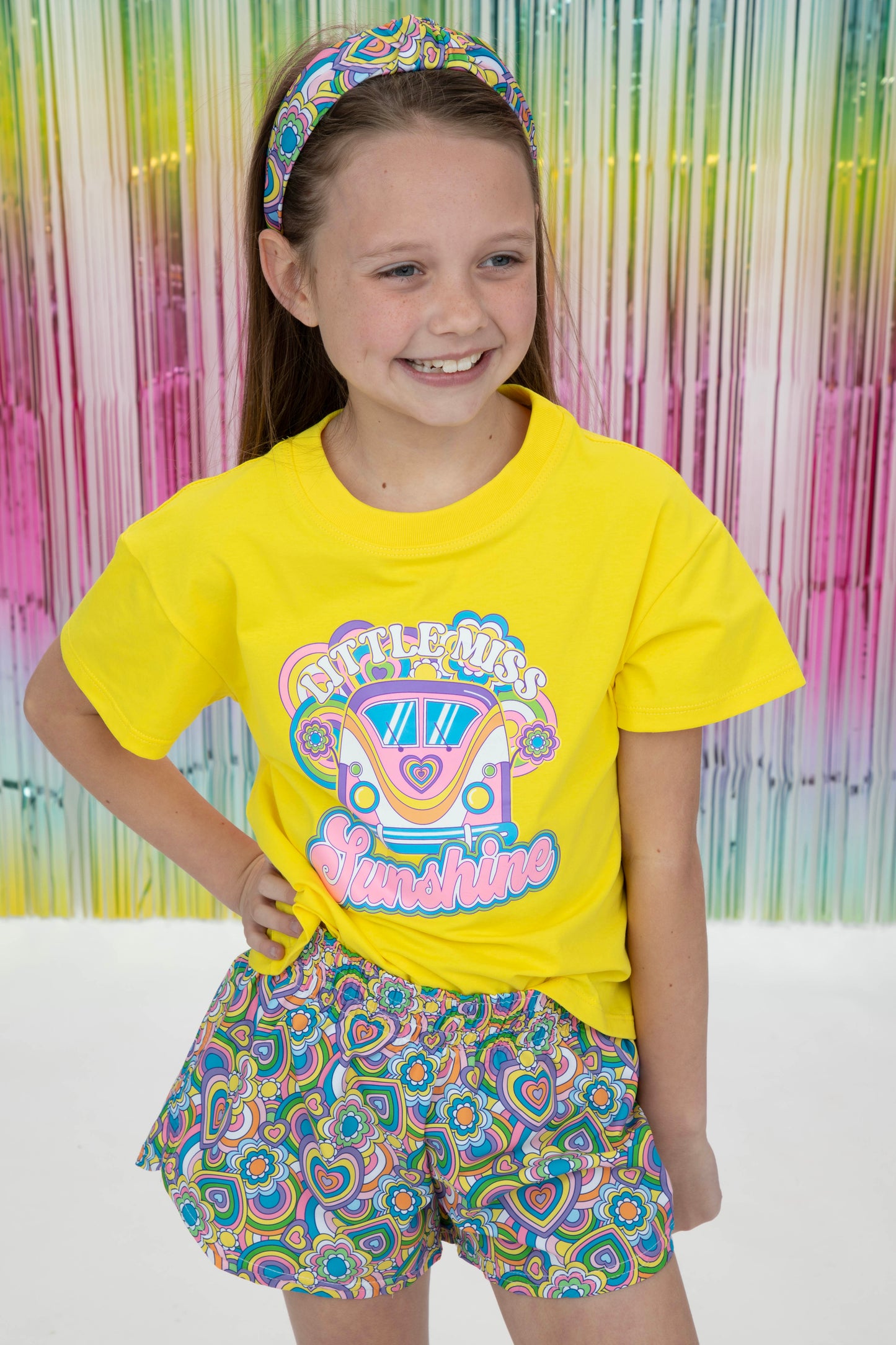 Groovy Hearts Top Knot Headband