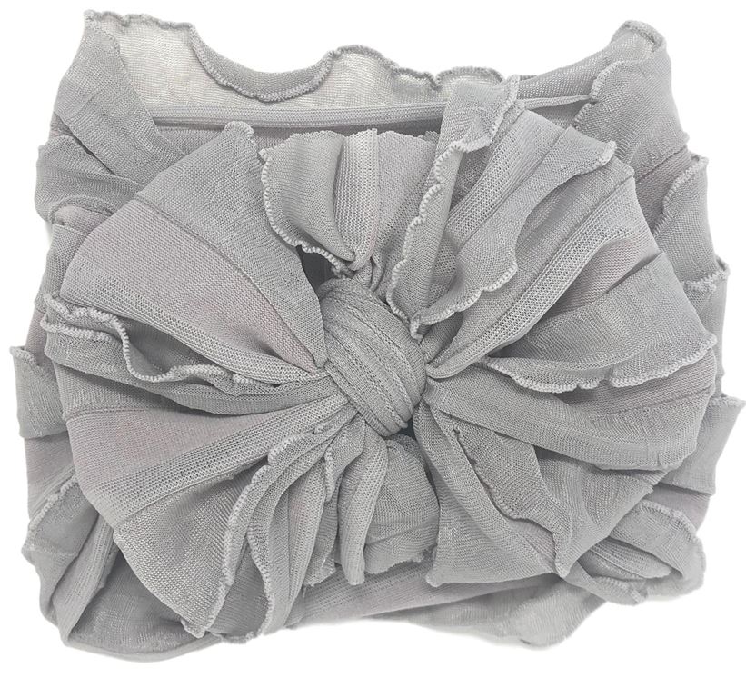 Ruffled Headband- Sterling
