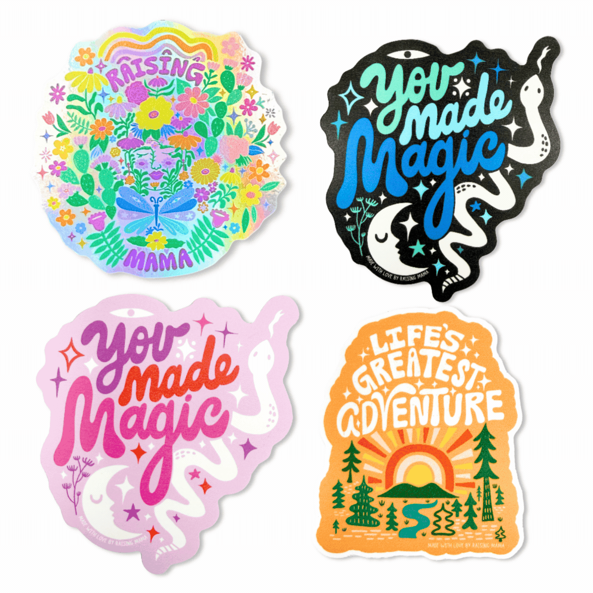 Raising Mama Affirmation Sticker Pack (4)