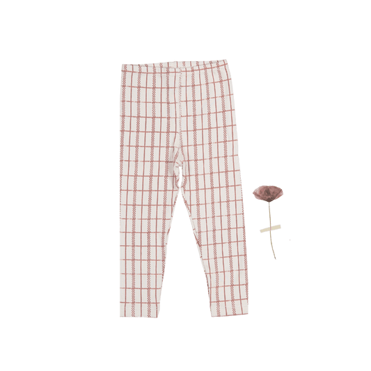The Printed Legging - Mauve Check