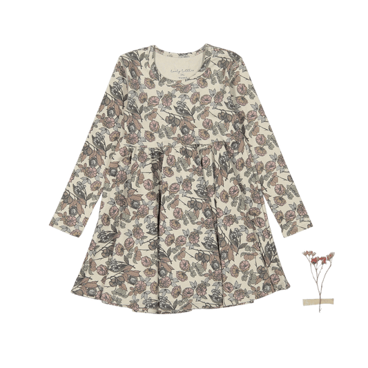 The Printed Long Sleeve Dress - Magnolia