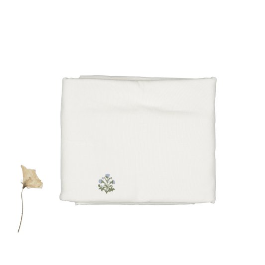 The Embroidered Blanket - Zara Blue