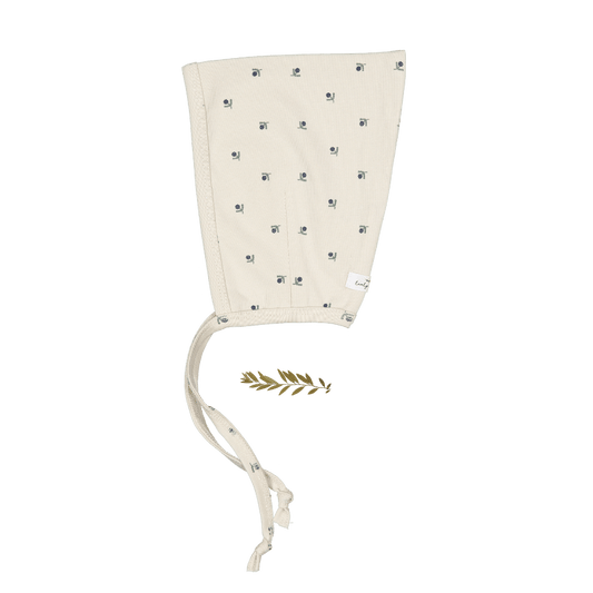 The Printed Pixie Bonnet - Mini Stitch Blue