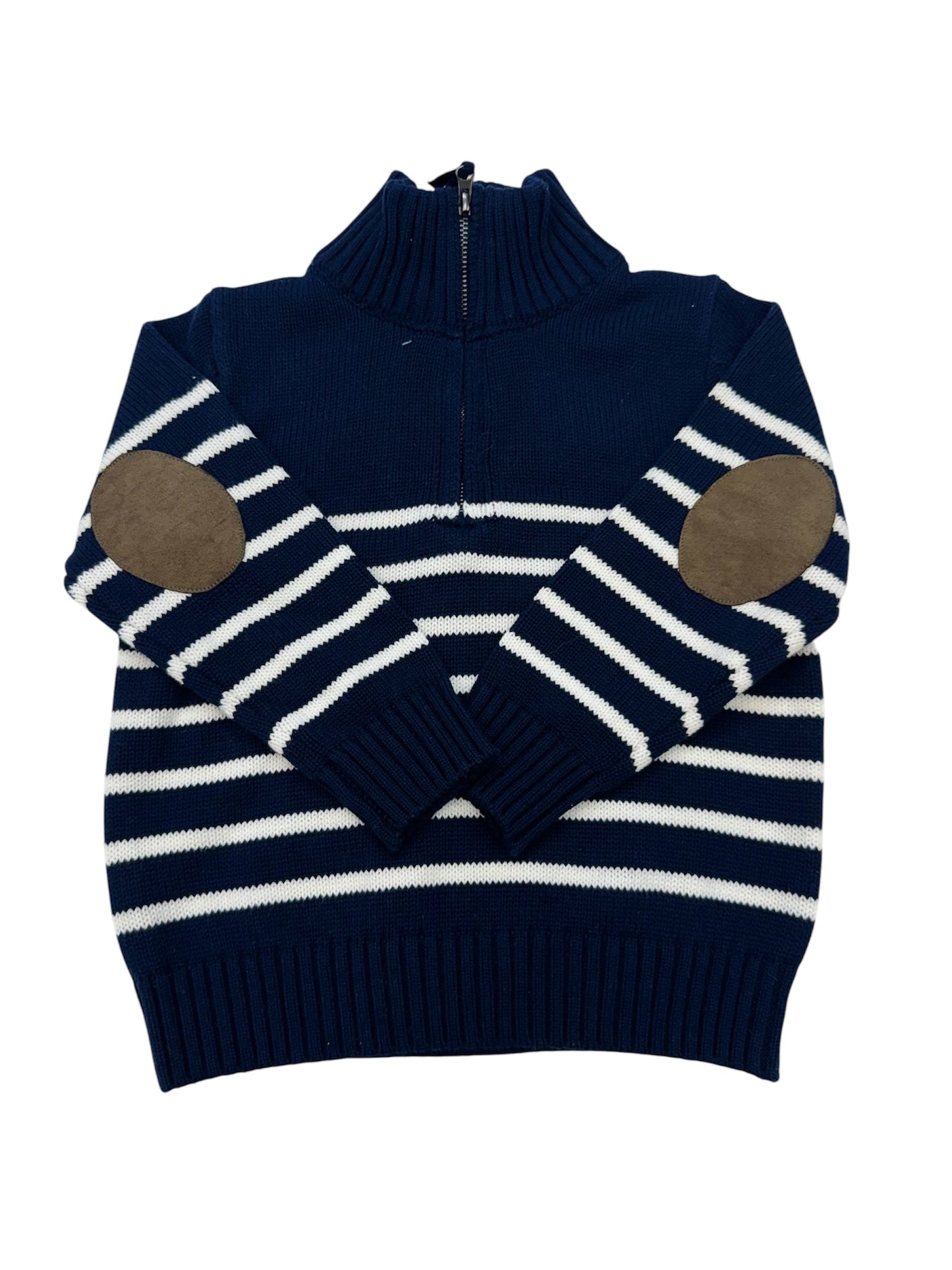1/4 Zip Striped Sweater