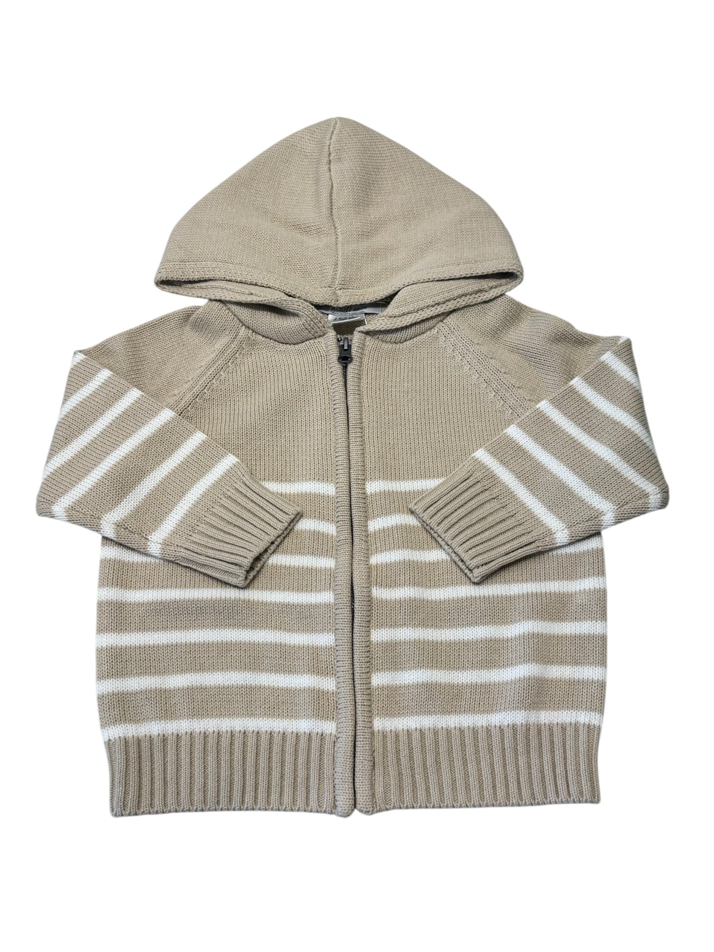 Striped  Zip Hoodie