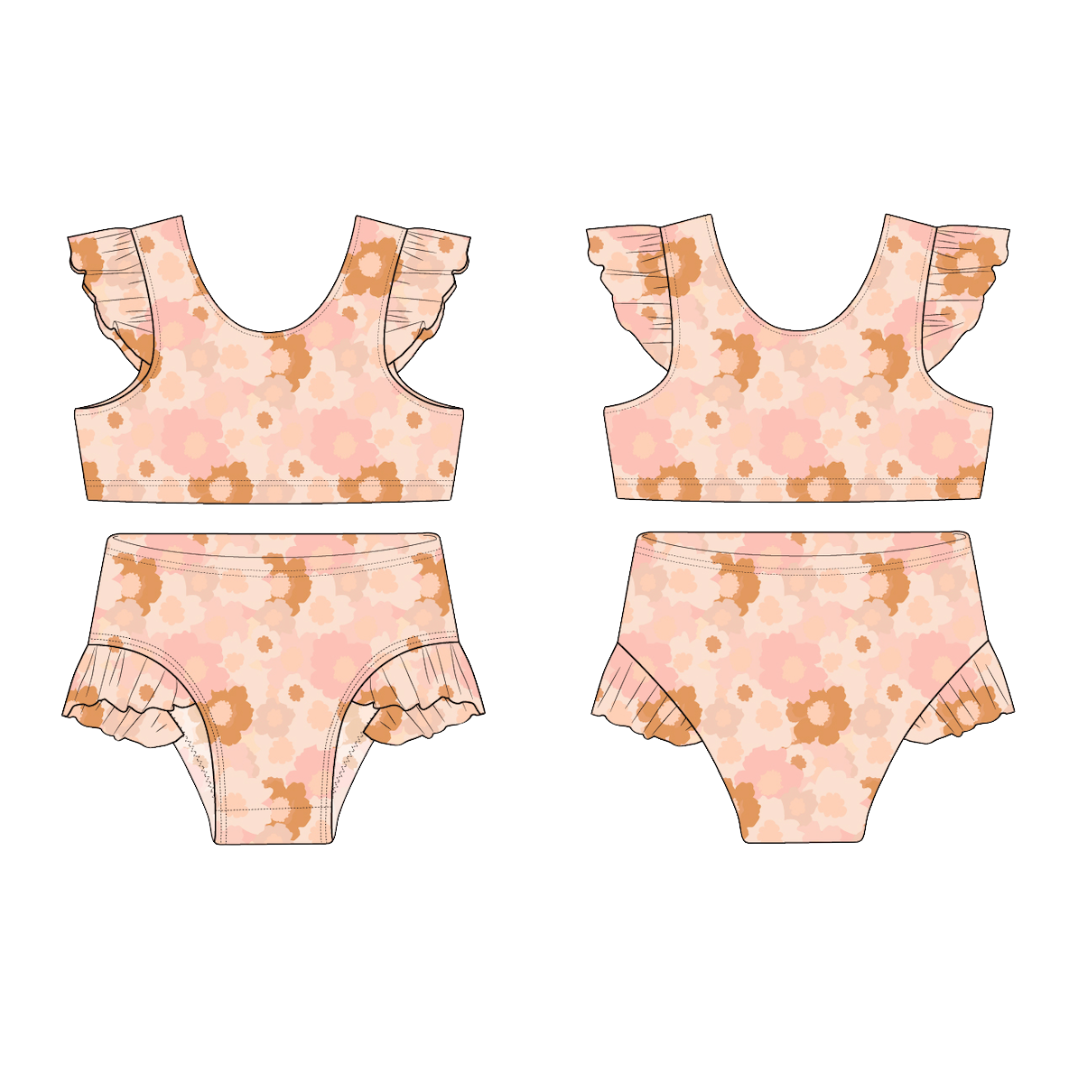 Blush Meadow Flutter Bikini