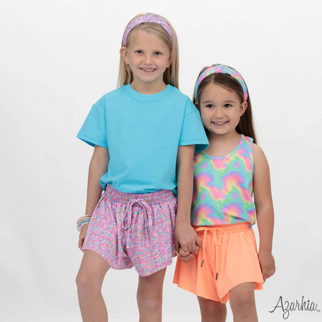 Top Knot Headband in Neon Wave