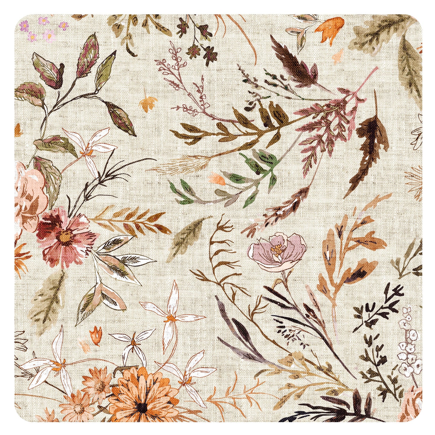 Delilah Floral Splash Mat - A Waterproof Catch-All for Highchair Spills and More!