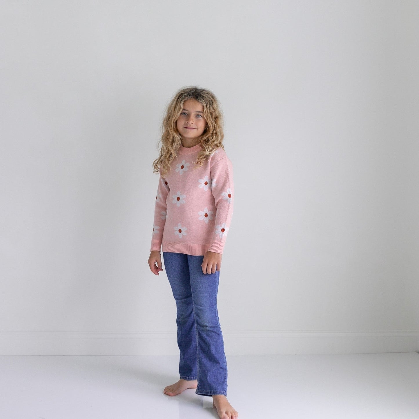 Blush Flower Sweater