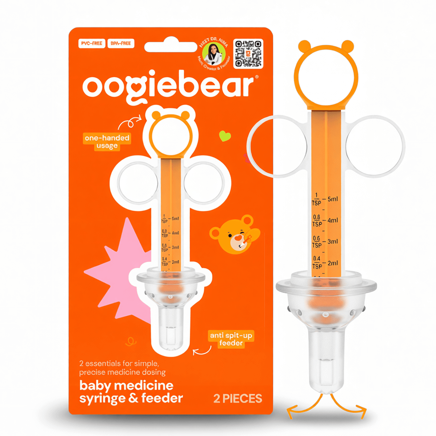 baby medicine syringe + feeder