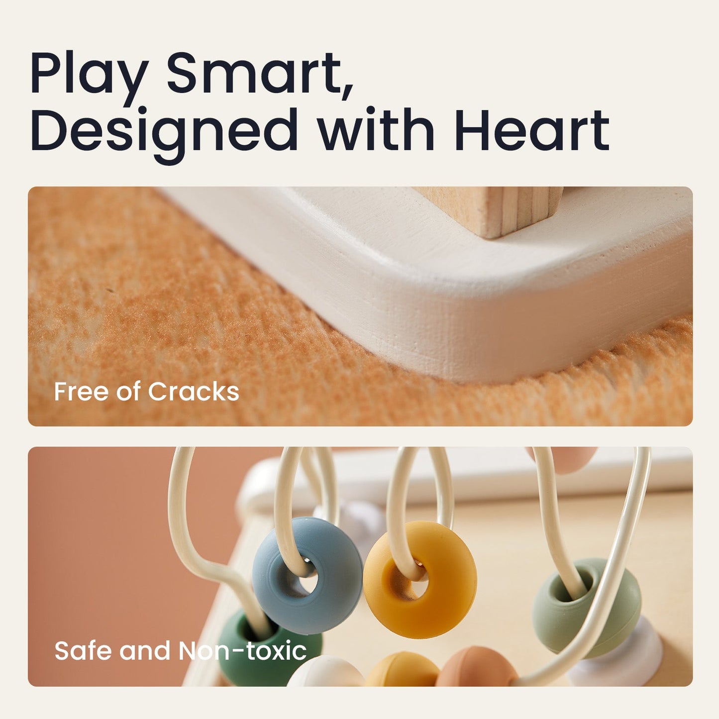 Tiny Land® Cottage Activity Cube - Morandi