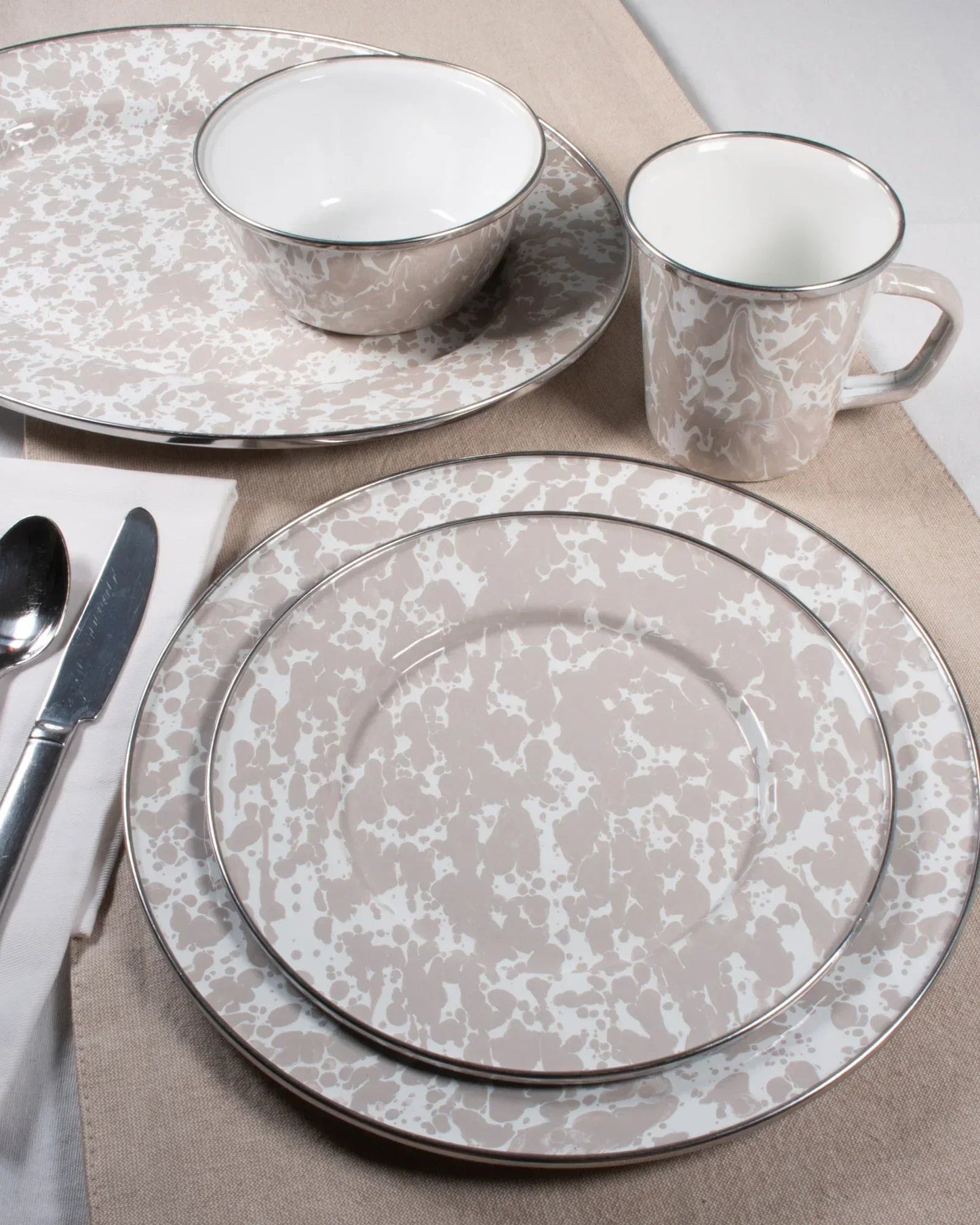 Taupe Swirl Large Tray