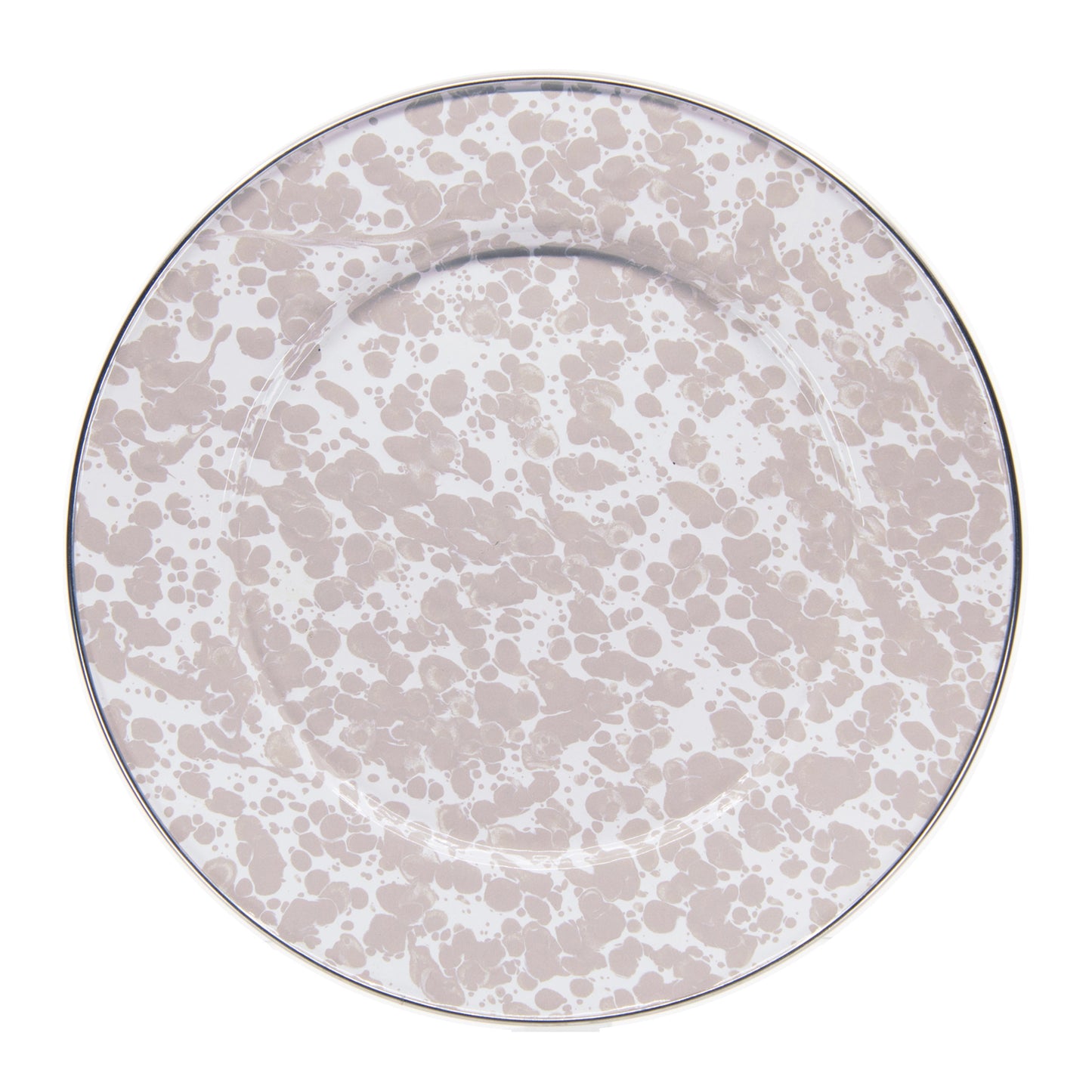 Taupe Swirl Dinner Plates - Set of 4