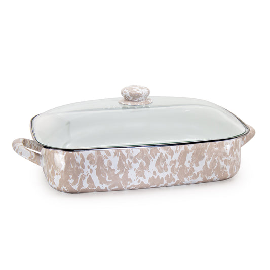 Taupe Swirl Roasting Pan