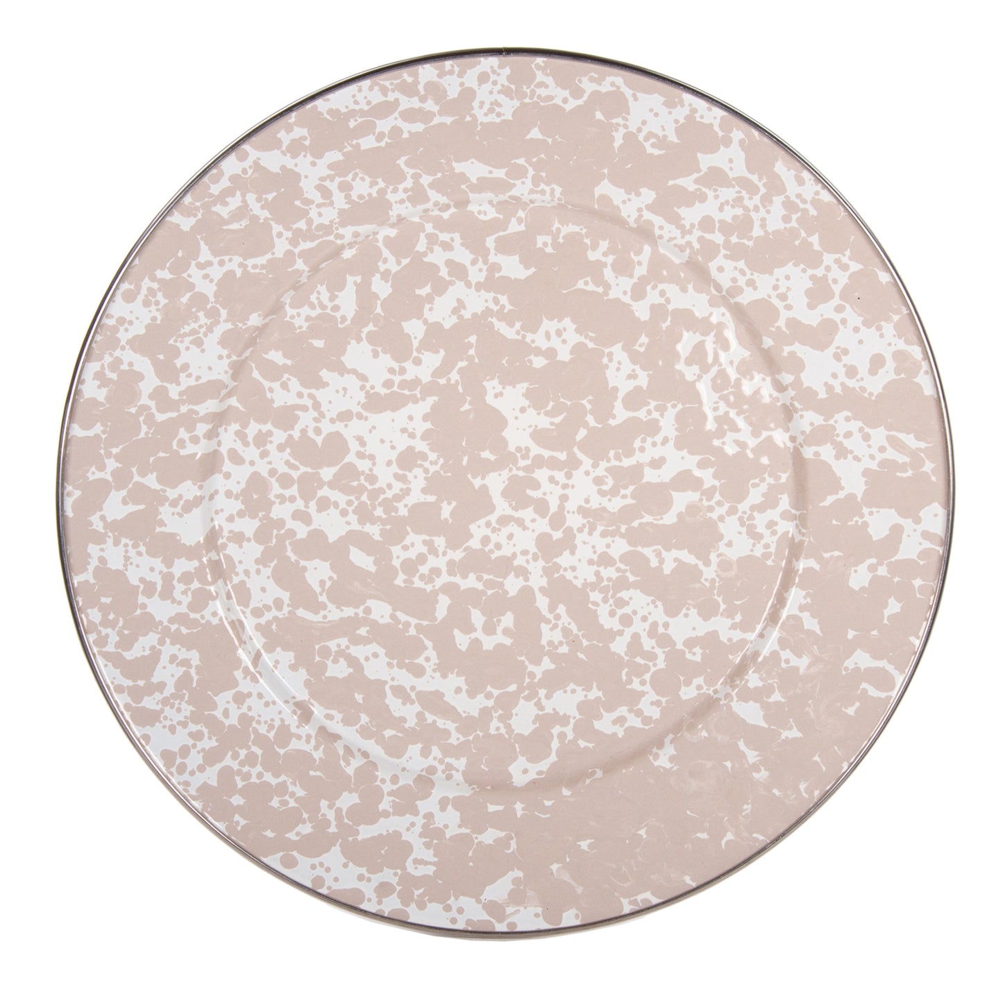 Taupe Swirl Chargers - Set of 2
