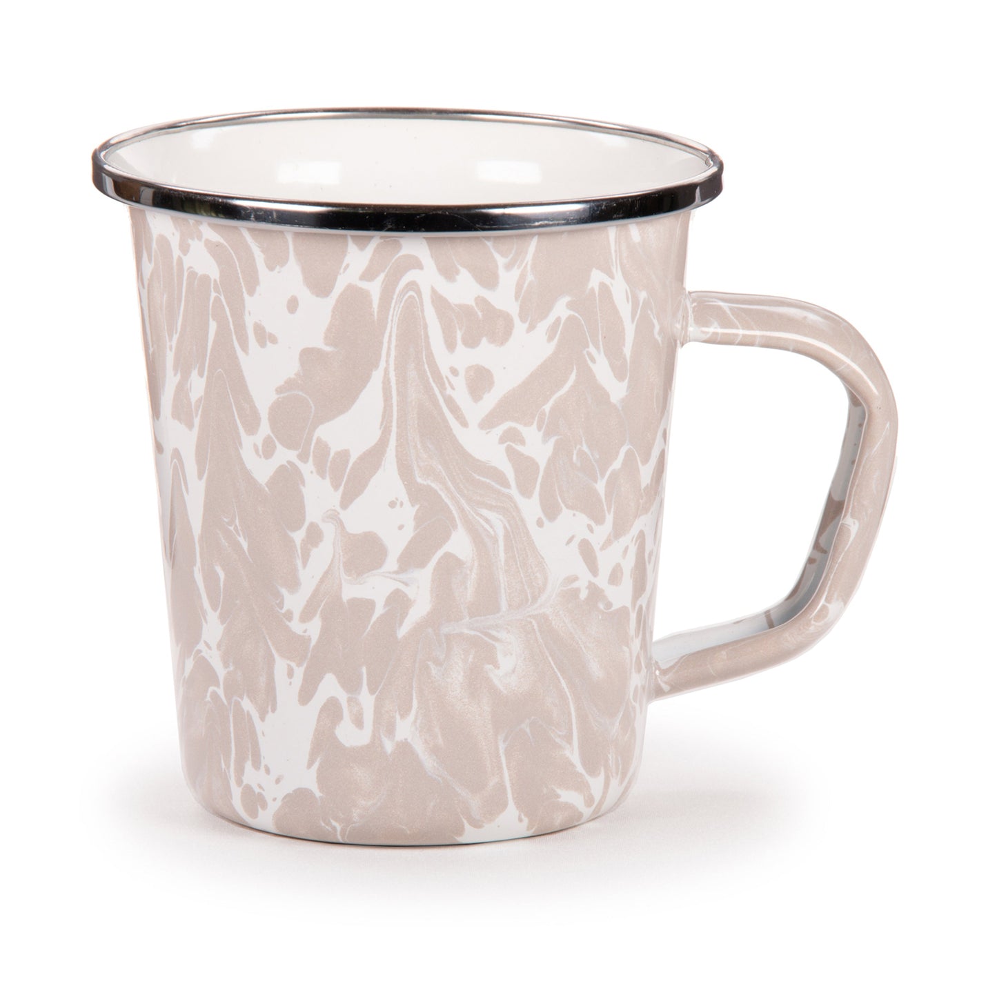 Taupe Swirl 16 oz Latte Mugs - Set of 4