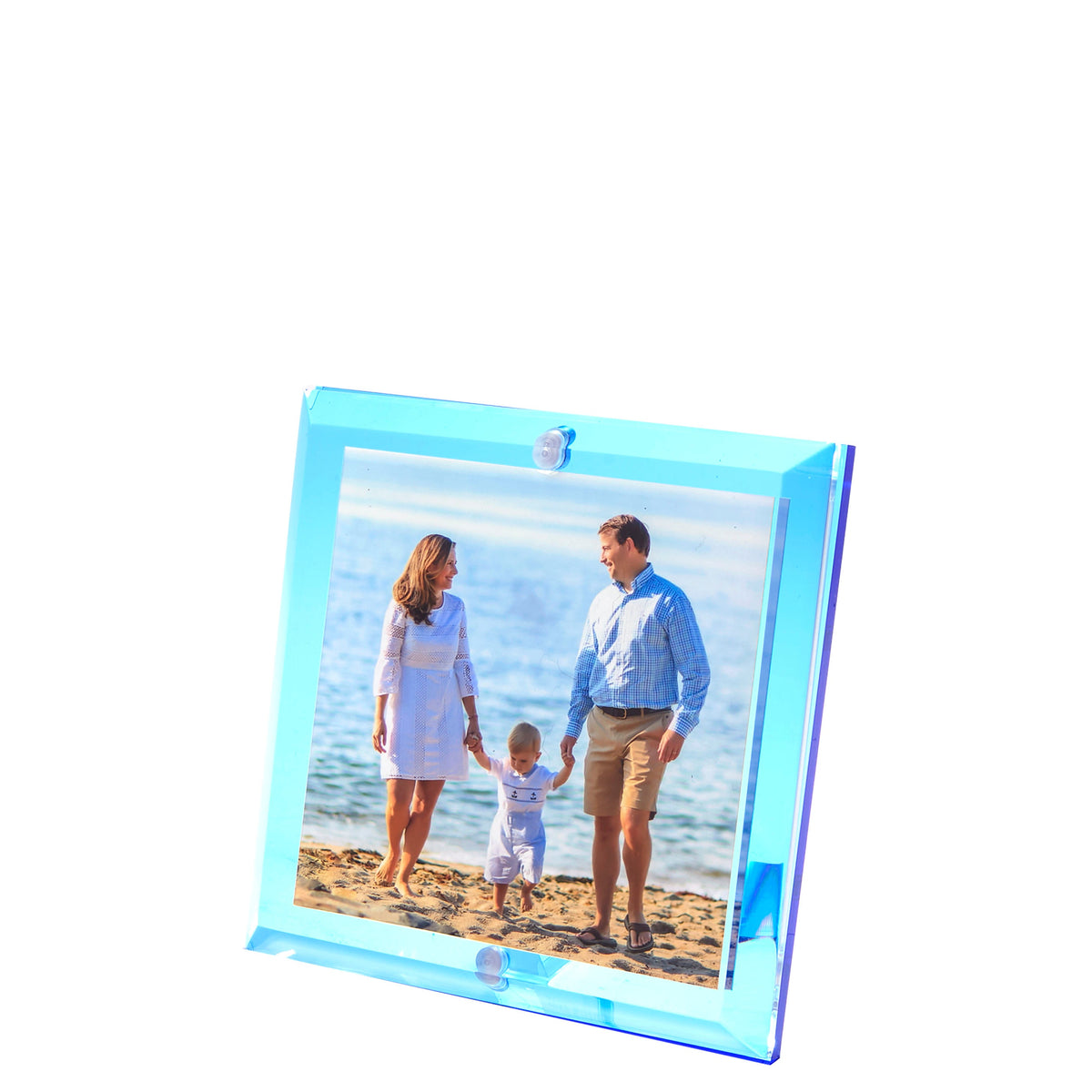 Sapphire Acrylic 4" x 4" Beveled Frame