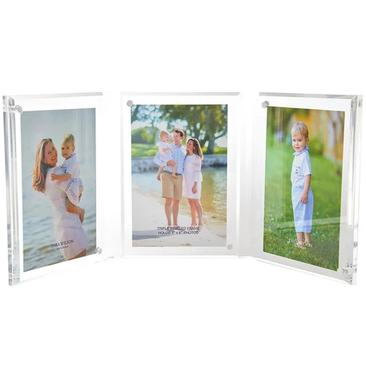 Clear Acrylic Large Triple Bevel Frame