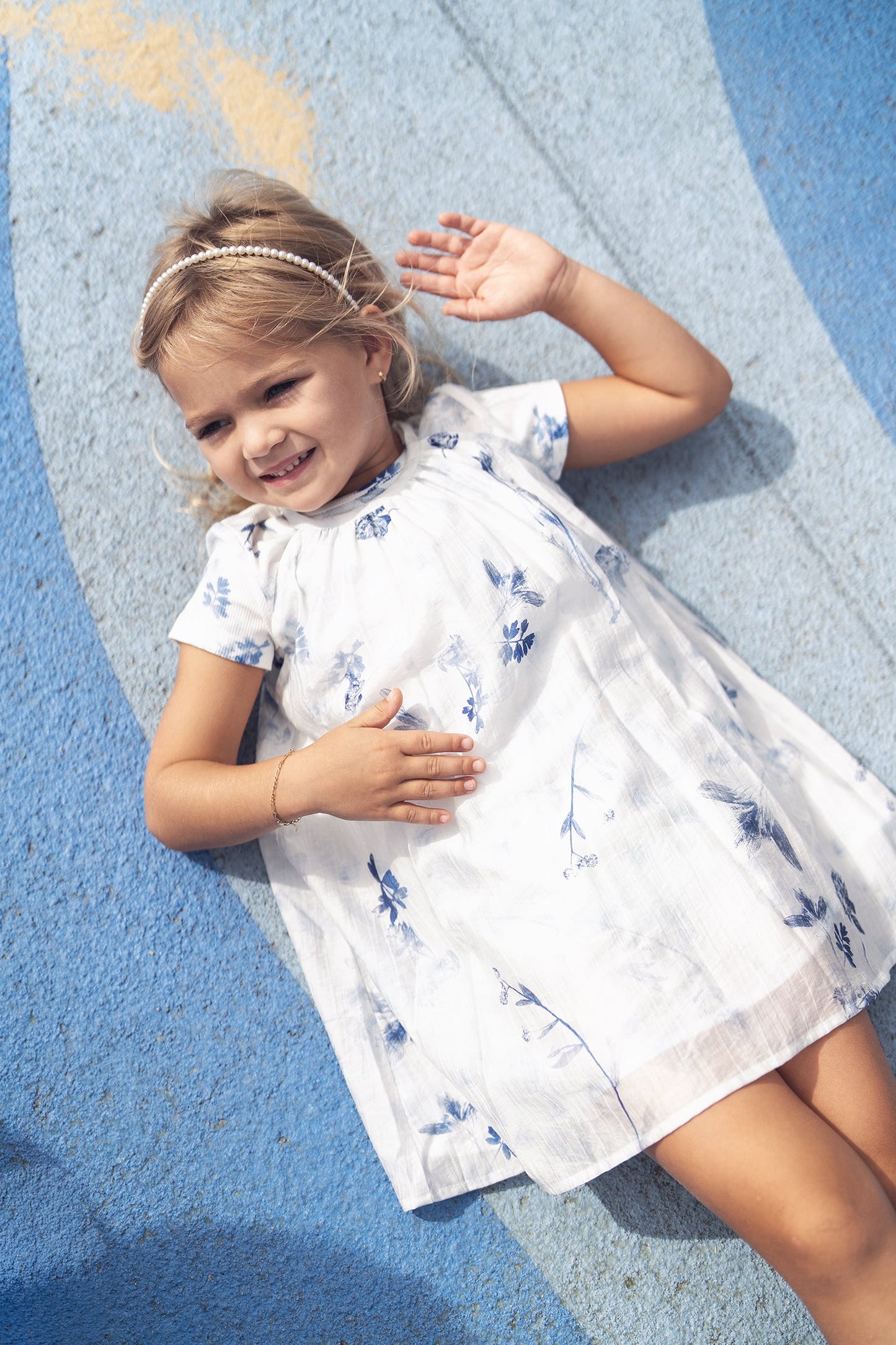 Blue Flower Jumper