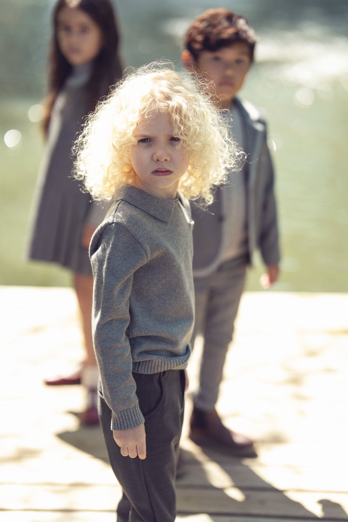 Franck Collar Sweater - Grey