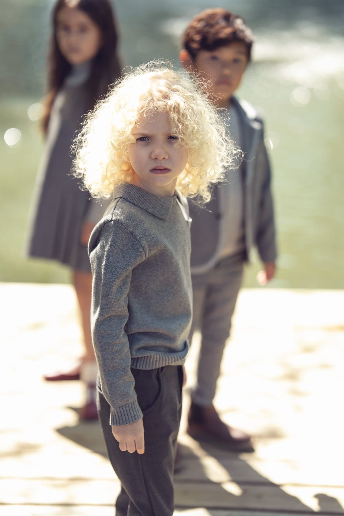 Franck Collar Sweater - Grey