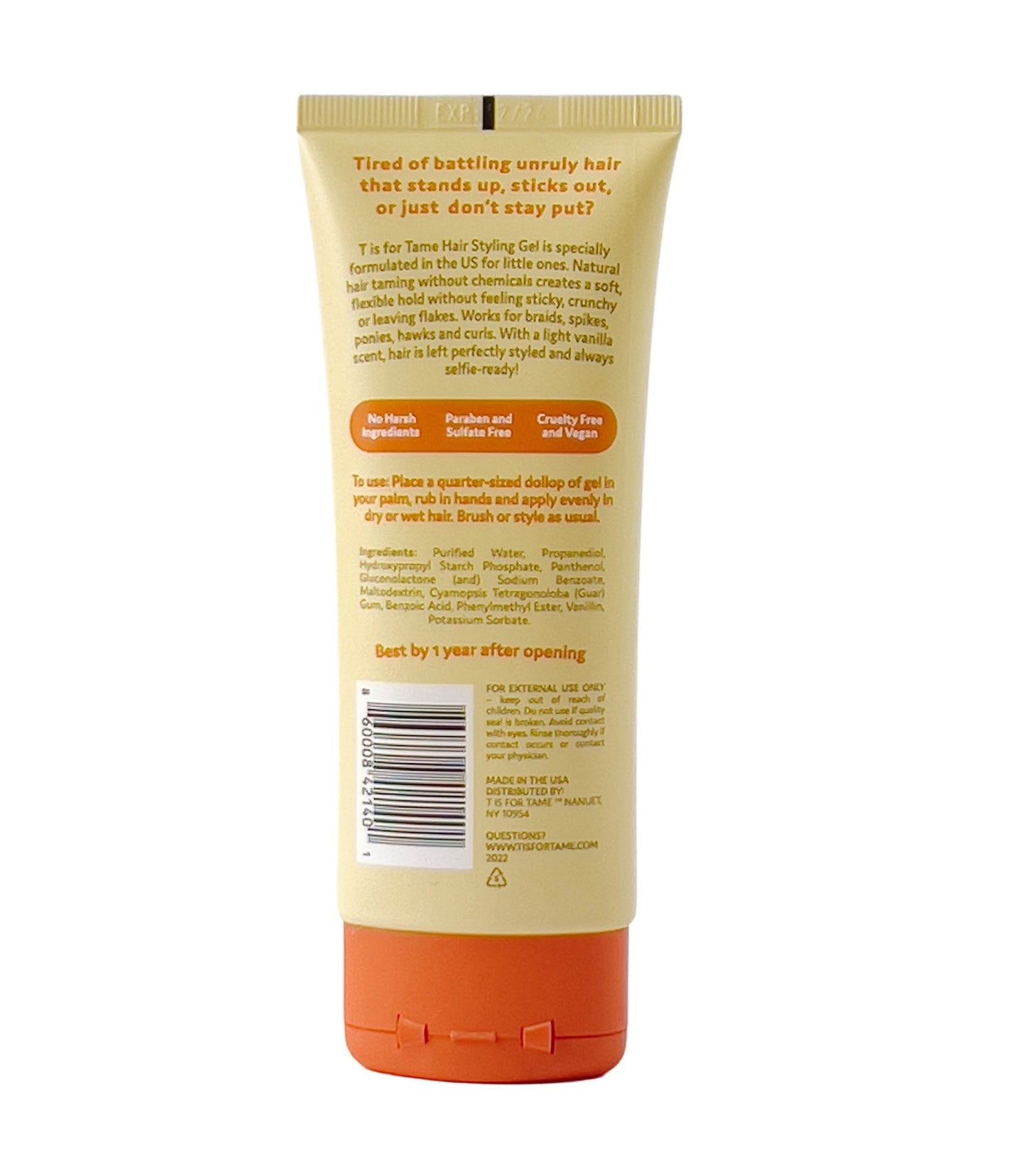 Hair Taming Gel for Soft, Natural Style & Hold