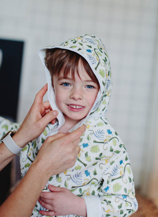 Happy Monkey Bathrobe