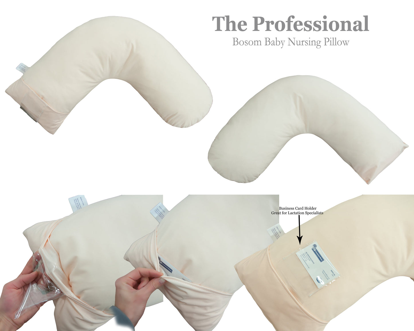 Luna Lullaby Nursing Pillow - Pink Flesh color Professional