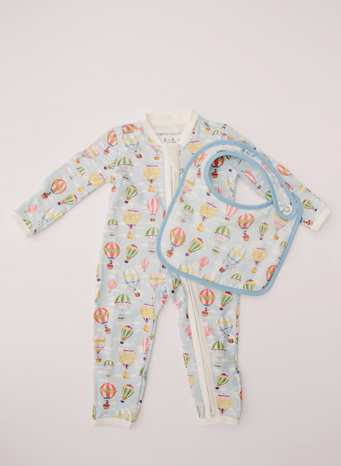 Baby Zippered One-Piece - Up, Up & Away