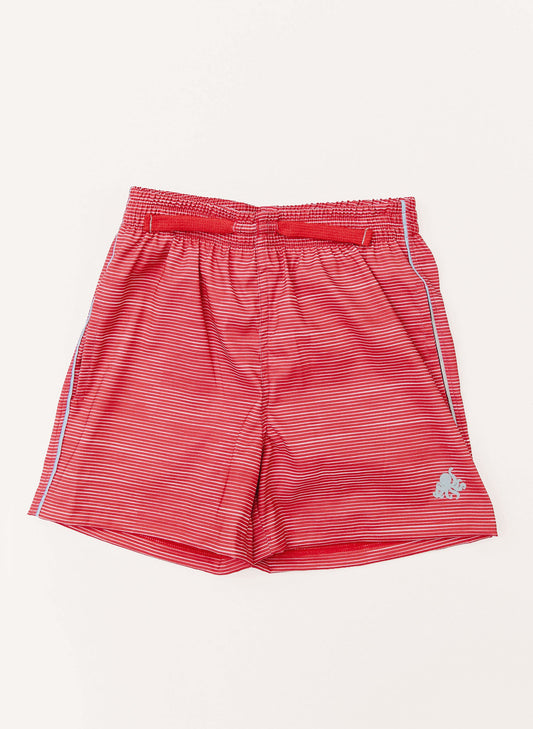 Duck Swim Short - Racing Red Stripe