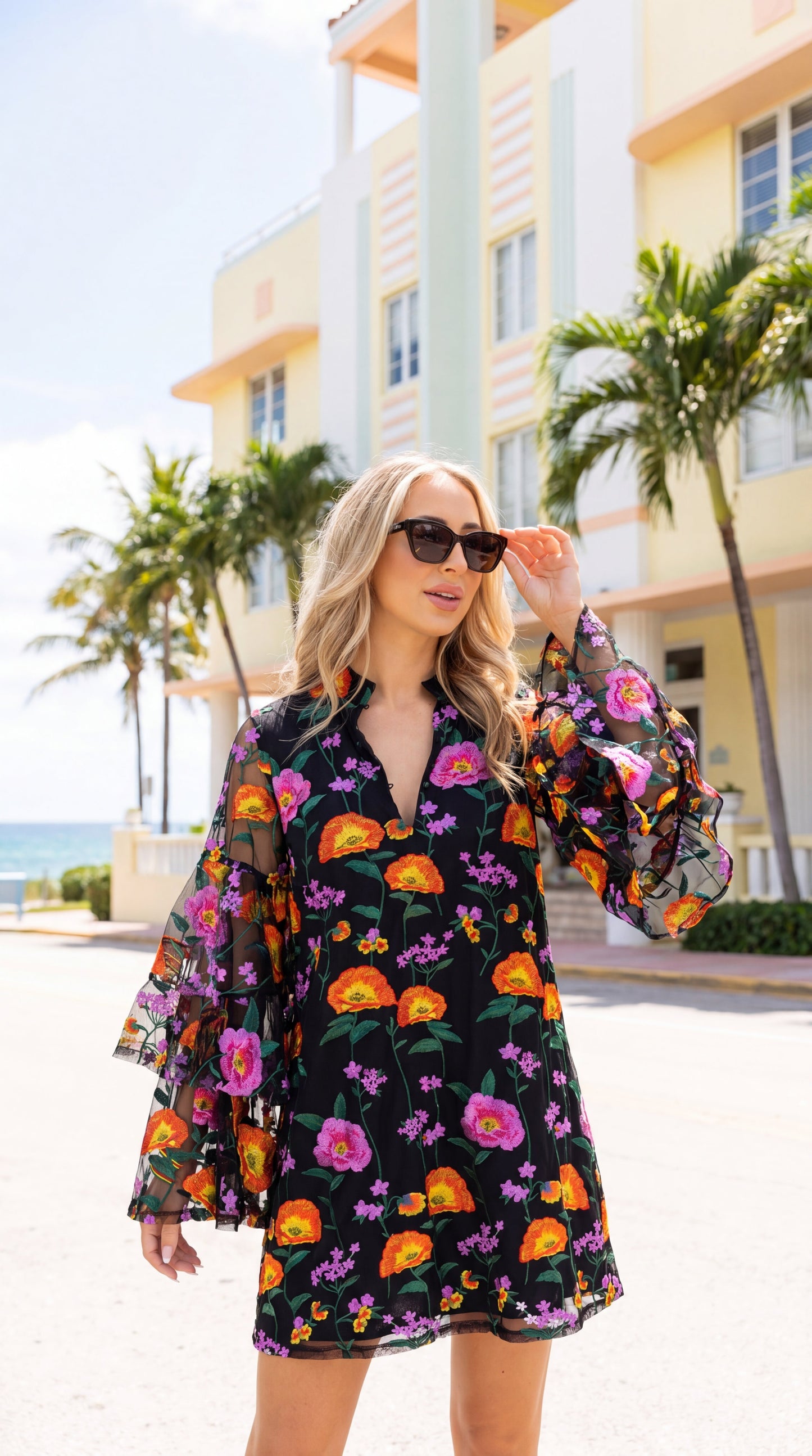 Gayle Long Sleeve Mini Dress - Westwind