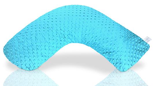 Award-Winning Nursing Pillow - Turquoise Dot Design | Ergonomic Breastfeeding Support | Luna Lullaby