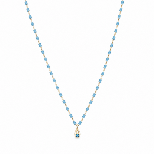 Turquoise Teardrop Necklace