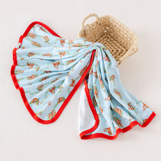 Twinkling Tails Organic Cotton Baby Blanket